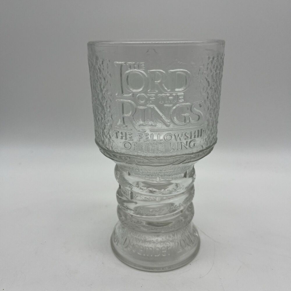 Lord of the Rings Gandalf Goblet Promo Glass December 2001 Burger King